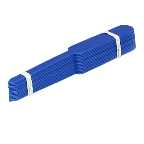 Pflanzenschilder 100 stücke Pflanzenetiketten Garten Verdickt Topf Marker Kindergarten Blume Kräuter Tags Kunststoff Wasserdicht Blume Gemüse Topf(Dark Blue) von RRYPBOVG