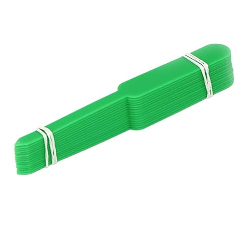Pflanzenschilder 100 stücke Pflanzenetiketten Garten Verdickt Topf Marker Kindergarten Blume Kräuter Tags Kunststoff Wasserdicht Blume Gemüse Topf(Green) von RRYPBOVG