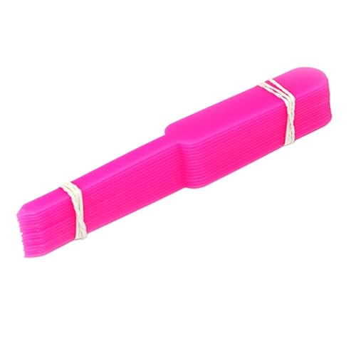 Pflanzenschilder 100 stücke Pflanzenetiketten Garten Verdickt Topf Marker Kindergarten Blume Kräuter Tags Kunststoff Wasserdicht Blume Gemüse Topf(Pink) von RRYPBOVG