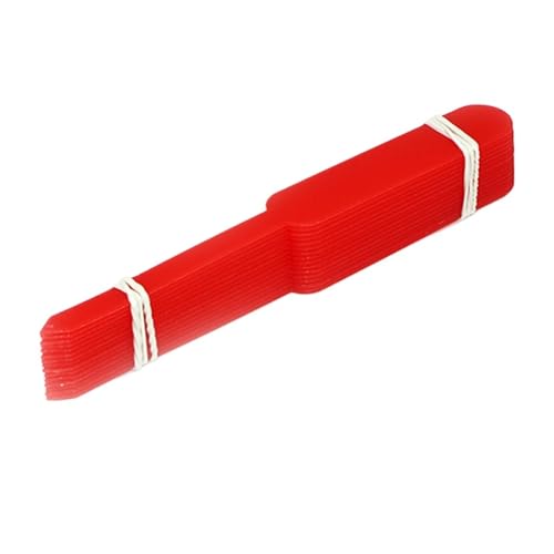Pflanzenschilder 100 stücke Pflanzenetiketten Garten Verdickt Topf Marker Kindergarten Blume Kräuter Tags Kunststoff Wasserdicht Blume Gemüse Topf(Red) von RRYPBOVG