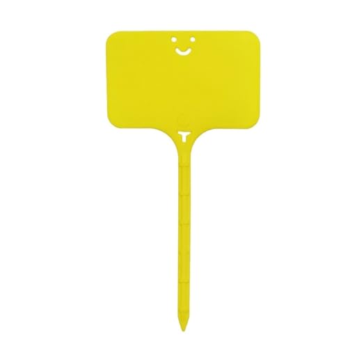 Pflanzenschilder 200 STÜCKE Gartenpflanzenetiketten Marker Bunte Klassifizierung Sortierung Bonsai Zeichen Tag Ticket Kunststoff Schreibplatte Bord Karte(Yellow1) von RRYPBOVG