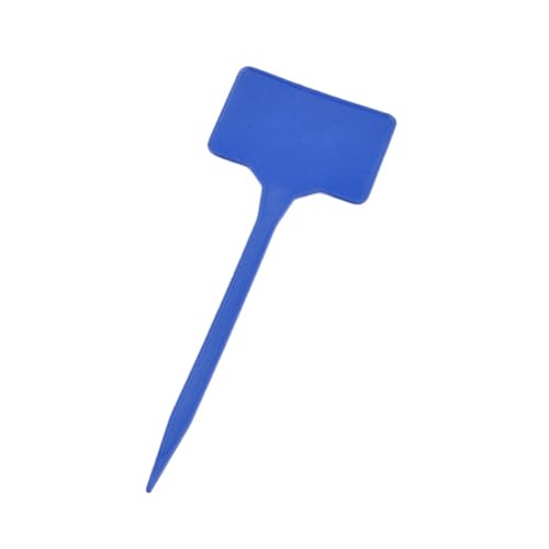 Pflanzenschilder 50 Stück verdicken Pflanzenetiketten wasserdicht Garten T-Typ Tags wiederverwendbare Blume Gemüse Sämlinge Klassifizierung Marker Platte(Blue) von RRYPBOVG
