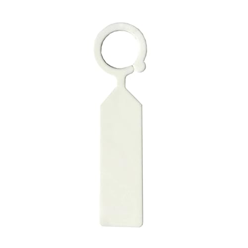 Pflanzenschilder 500 stücke Garten Pflanzen Tag Ring Haken Baum Marker Zeichen Kunststoff Wasserdicht Re-Verwendbare Hängen Label Stake(WHITE) von RRYPBOVG