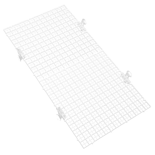 RRYPBOVG Aquarium Trennwand 2 Stücke 30x30 cm Weiß Kunststoffgitter Aquarium Bodenfilterschale Isolationsplatte Fischtank Trennwand Fluchtschutz Trenner von RRYPBOVG