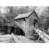 Cades Cove Mill Foto Schwarz-Weiß-Smoky Mountains-Fotografie Cades Cove Mill Foto Schwarz-Weiß-Smoky Mountains-Fotografie von RRoyVision