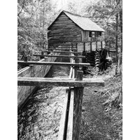 Cades Cove Mill Druck Schwarz-Weiße Tennessee Fotografie Cades Cove Mill Druck Schwarz-Weiße Tennessee Fotografie von RRoyVision