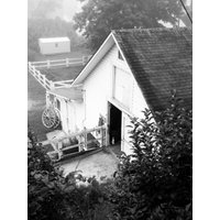 Mackinac Island Barn Druck Schwarzweiß-Fotografie Kunst von RRoyVision