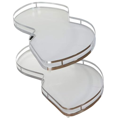 RRrawgff Aufbewahrungsbox mit 2 Ebenen, schwenkbarem Tablett, Soft-Close-Aufbewahrungsbox für Blinde Ecken, geeignet für rechtshändiges Öffnen, 900 mm – Aufbewahrungslösungen für Küchenschränke von RRrawgff