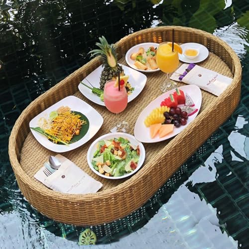 RRrawgff Schwimmendes Serviertablett, Schwimmendes Pooltablett, Schwimmendes Tablett Für Den Pool, Tragkraft 5-7 Kg, Zum Servieren Von Getränken Am Pool, Brunch, Open-Air-Nachmittagstee-Essteller,Apr RRrawgff Schwimmendes Serviertablett, Schwimmendes Pooltablett, Schwimmendes Tablett Für Den Pool, Tragkraft 5-7 Kg, Zum Servieren Von Getränken Am Pool, Brunch, Open-Air-Nachmittagstee-Essteller,Apr von RRrawgff
