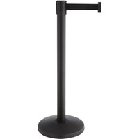 RS-GUIDESYSTEMS® Absperrpfosten Allround, Gurtbreite 50 mm, 2 Stk/VE, rot / weiß diagonal gestreift von RS-GUIDESYSTEMS®