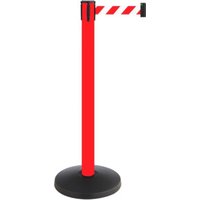 RS-GUIDESYSTEMS Absperrpfosten Metall, rot, Gurtlänge: 4m Gurt: rot-weiß, diagonal gestreift RS-GUIDESYSTEMS Absperrpfosten Metall, rot, Gurtlänge: 4m Gurt: rot-weiß, diagonal gestreift von RS-GUIDESYSTEMS