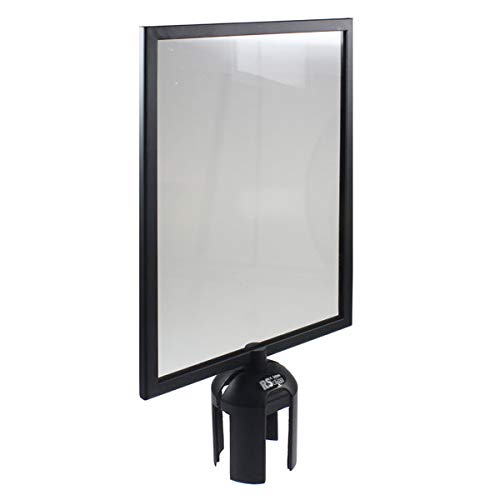 Schilderaufsatz für Pfostensystem Guideline für DIN A4 Hochformat, Alurahmen schwarz Größe (BxL): 21,0 cm x 29,7 m von RS-GUIDESYSTEMS