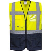 Portwest Warnweste mit vielen Taschen Gelb S von RS PRO