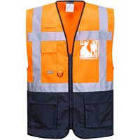 Portwest Warnweste mit vielen Taschen Orange S Portwest Warnweste mit vielen Taschen Orange S von RS PRO