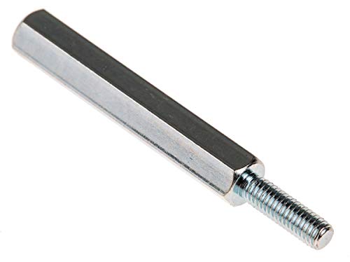 RS PRO Abstandshalter: M3 x M3, Länge 30mm, Stahl, Außen/Innen, Sechskant M3 M3, 5mm 15mm, Packung a 50 Stück von RS PRO