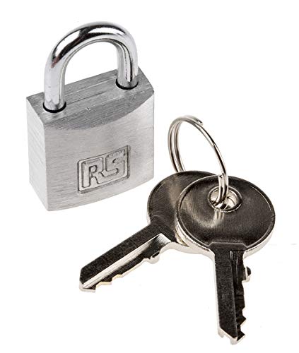 RS PRO Aluminium Vorhängeschloss mit Schlüssel, Bügel-Ø 4mm x 16mm von RS PRO