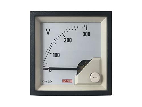 RS PRO Analoges Voltmeter AC Analog-Anzeige / 0,01, 68mm, 68mm, 66 (100 A) mm von RS PRO