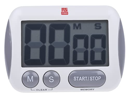 RS PRO Digital Zeitgeber, Desktop-Timer, max. 99 min 59 s Batteriebetrieben, Weiß RS PRO Digital Zeitgeber, Desktop-Timer, max. 99 min 59 s Batteriebetrieben, Weiß von RS PRO