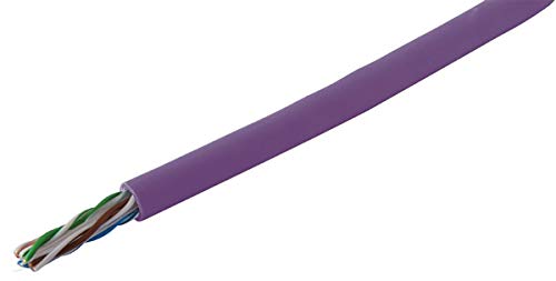 RS PRO Ethernetkabel Cat.5e, 305m, Violett Verlegekabel U/UTP, Aussen ø 5.2mm, PVC, Packung a 305 Meter von RS PRO