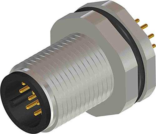 RS PRO M12 Rundsteckverbinder Stecker 12-polig Rückseitenmontage Leiterplatte IP 67 RS PRO M12 Rundsteckverbinder Stecker 12-polig Rückseitenmontage Leiterplatte IP 67 von RS PRO