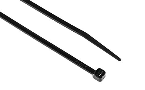 RS PRO Nylon 66 Kabelbinder Wärmestabilisiert Schwarz 3,6 mm x 150mm, 100 Stück, Packung a 100 Stück von RS PRO
