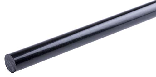 RS PRO Nylon-Rundstab, Nylon Schwarz 1.14g/cm³, Ø 10mm x 1m, Packung a 5 Stück von RS PRO
