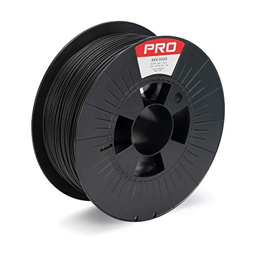 RS PRO PLA (Matt) 3D-Drucker Filament zur Verwendung mit Gängige Desktop-3D-Drucker, Mattschwarz, 1.75mm, FDM, 1kg von RS PRO