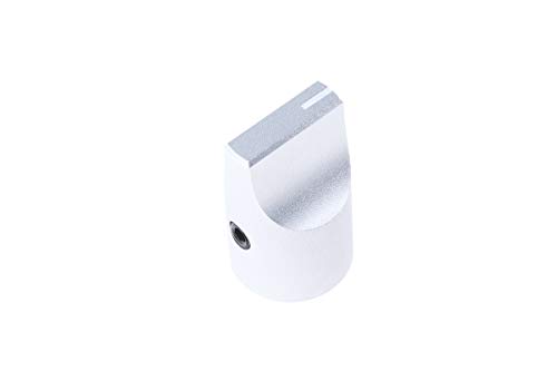RS PRO Potentiometer Drehknopf silbern, Zeiger Weiß Ø 16.4mm x 26.7mm x 16.3mm Schaft 6mm von RS PRO