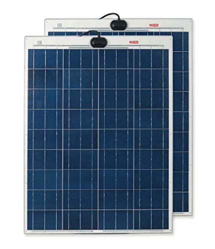 RS PRO Solarmodul Polykristallin 80W, 885 x 665 x 3mm 360W, 21.6V 36 Zellen -40°C +80°C Wirkungsgrad 17%, Packung a 2 Stück von RS PRO