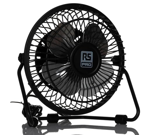 RS PRO Tisch Ventilator 1-stufig, Ø 100mm 5 V dc, USB von RS PRO