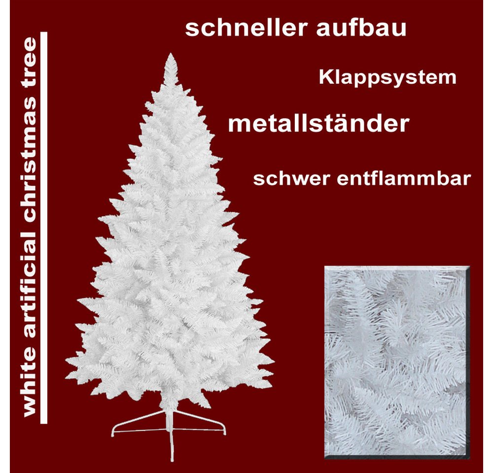 RS Trade Künstlicher Weihnachtsbaum Weihnachtsbaum „Snowflake“ PVC 1015 RS Trade Künstlicher Weihnachtsbaum Weihnachtsbaum „Snowflake“ PVC 1015 von RS Trade