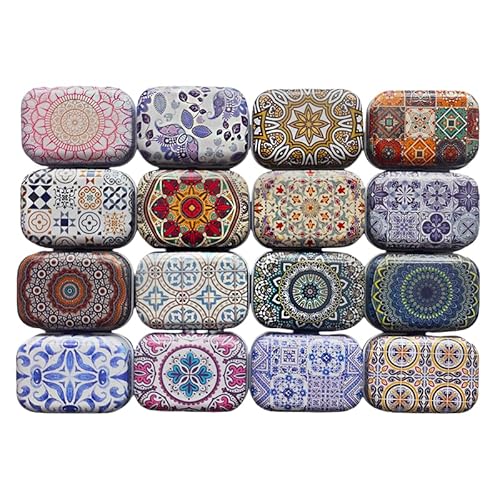 RSACCSKY Metalldose mit Scharnier, rustikal, Mini-Aufbewahrungsbehälter-Set mit Deckel, für Zuhause, 5,3 x 3,8 x 2,5 cm, 8 Stück RSACCSKY Metalldose mit Scharnier, rustikal, Mini-Aufbewahrungsbehälter-Set mit Deckel, für Zuhause, 5,3 x 3,8 x 2,5 cm, 8 Stück von RSACCSKY