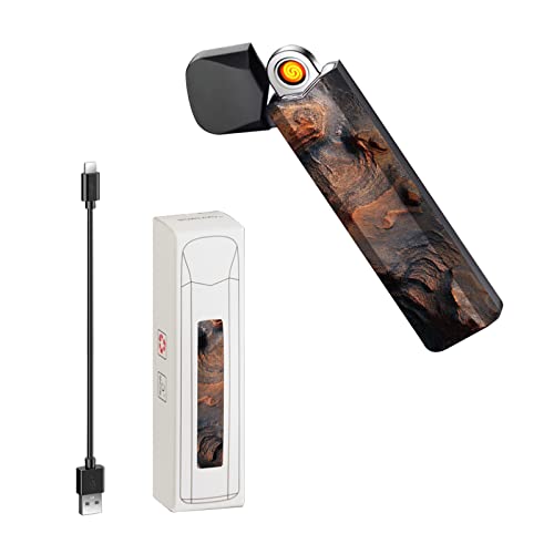 RSBYE Wolfram-Feuerzeug, Plasma-Feuerzeug, Feuerzeuge Elektrisch, winddichtes Feuerzeuge, wiederaufladbares USB-Feuerzeuges mit LED-Batterieanzeige (Mars) von RSBYE