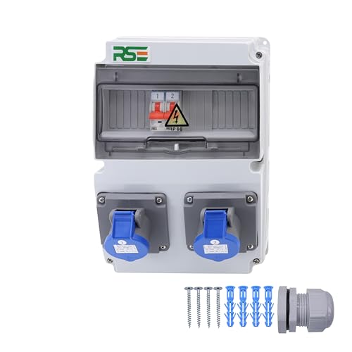 CAMPINGVERTEILER WANDVERTEILER KOMPLETT VERDRAHTET CEE 16A 230V MIT CAMPING STECKDOESE ZÄHLER IP65, 7. 2x Camping + LS CAMPINGVERTEILER WANDVERTEILER KOMPLETT VERDRAHTET CEE 16A 230V MIT CAMPING STECKDOESE ZÄHLER IP65, 7. 2x Camping + LS von RSE