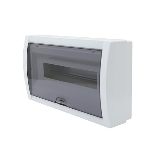 RSE Aufputz-Verteilerkasten mit Fenster IP40 IK10 1 Reihig 18 Module/PLE (Platzeinheiten) von RSE