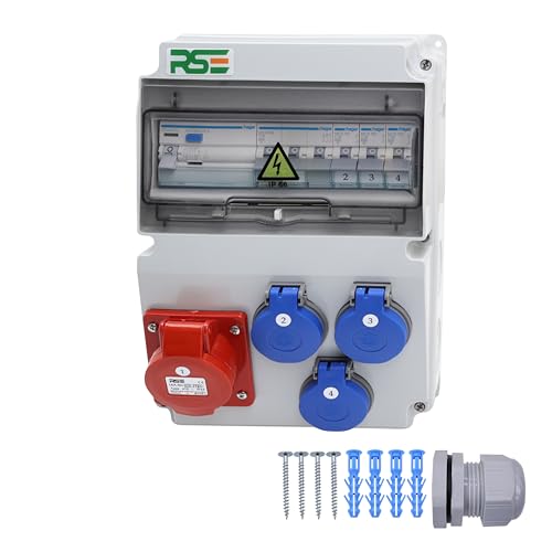 RSE BAUSTROMVERTEILER WANDVERTEILER KOMPLETT VERDRAHTET 32A 16A 230V MIT HAGER SICHERUNGEN IP65, RSE 10-16A/5P, 3x230V RSE BAUSTROMVERTEILER WANDVERTEILER KOMPLETT VERDRAHTET 32A 16A 230V MIT HAGER SICHERUNGEN IP65, RSE 10-16A/5P, 3x230V von RSE