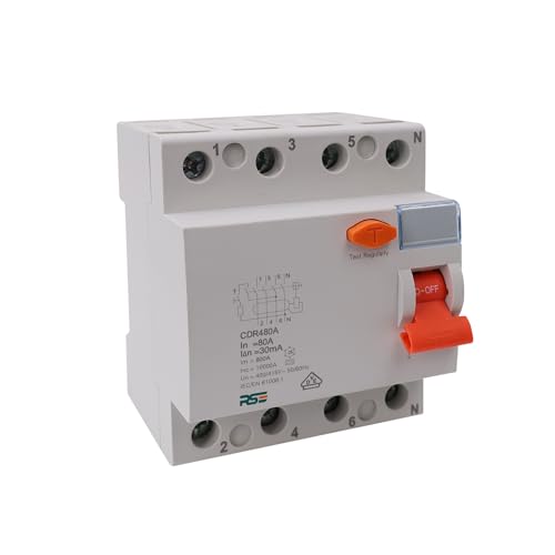 RSE CDR480A FI Fehlerstrom-Schutzschalter 4P 80A 30mA Typ A von RSE