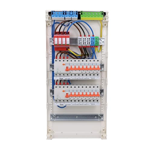 RSE Unterverteilung verdrahtet Sicherungskasten Unterputz Aufputz Hohlwand mit Hager Verteiler, Aufputz 4-reihig VA48CN, mit Überspannungsschutz von RSE