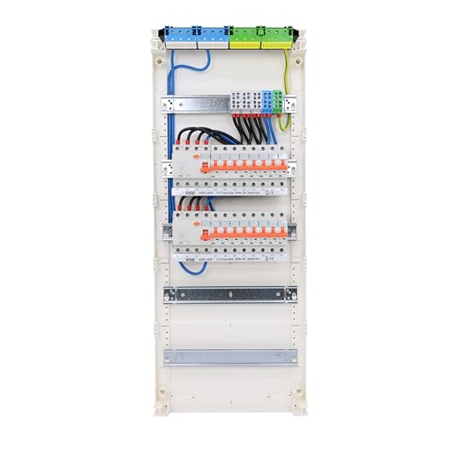 RSE Unterverteilung verdrahtet Sicherungskasten Unterputz Aufputz Hohlwand mit Hager Verteiler, Aufputz 5-reihig VA60CN, ohne Überspannungsschutz von RSE