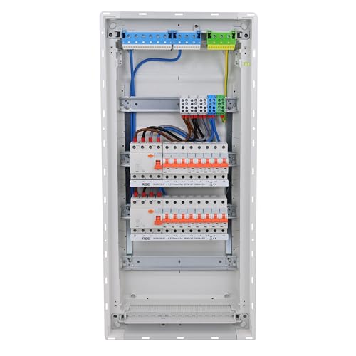 RSE Unterverteilung verdrahtet Sicherungskasten Unterputz Aufputz Hohlwand mit Hager Verteiler, Unterputz 4-reihig VU48NC, ohne Überspannungsschutz von RSE