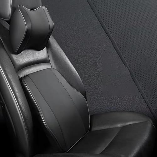 RSFIL Kopfstützenkissen Nackenkissen für Mercedes Benz GLA, Atmungsaktiv Auto Rest Kissen Sitz ​Kopf Kopfstütze ​Unterstützung für Nackenstützenkissen Sitz Zubehör,L2pcs-A(Black) von RSFIL