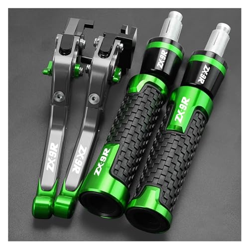 RSFIL Motorrad CNC Einstellbare Ausziehbare Kupplung Bremshebel Lenker Griffe Enden Für Kawasaki ZX9R 1998 1999 ZX-9R 2000 2003 (Color : L 00-03) von RSFIL