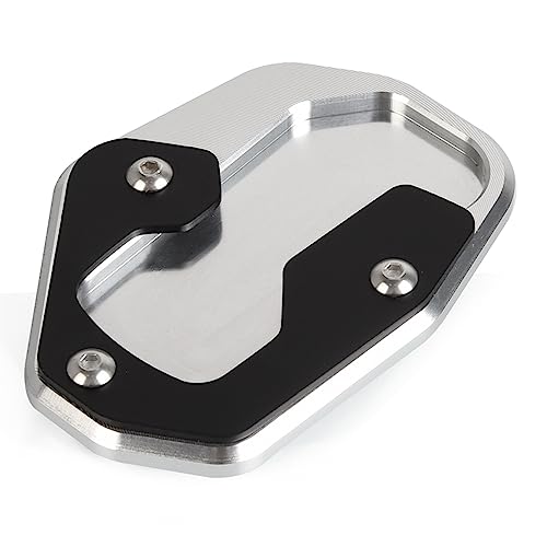 Seitenständer Vergrößern Kickstand Pad Für Pan America RA1250 RA1 1250 Für Special 1250 RA1250S Für PanAmerica 2021 2022 2023 (Color : Silver) von RSFIL