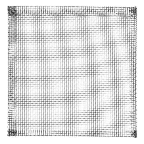 RSG Edelstahl Drahtgewebe mit Umgelegter Kante, 0.6mm x 2.0mm Masche, 115mm Länge, 115mm Breite, 5 Stück von RSG