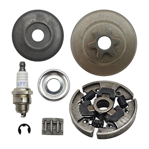 3/8 ”6T Kupplung Kettenrad Trommel Waschmaschine Nadellager Kit Fit for MS170 MS180 018 017 Kettensäge Zündkerze 1121 162 1001 von RSIGAVEK