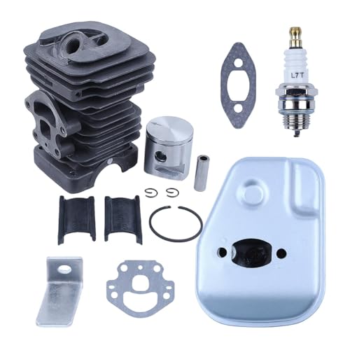 39mm Zylinderkolbendichtungssatz passend for 235 236 236E 240 240E Kettensägenmotor Motorteile 10mm Stift OEM 545050417 von RSIGAVEK