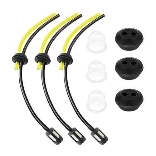 3Pcs Filter Öl Rohr Fit for Kettensäge Rasenmäher Gras Filter Öl Rohr Garten Werkzeug von RSIGAVEK