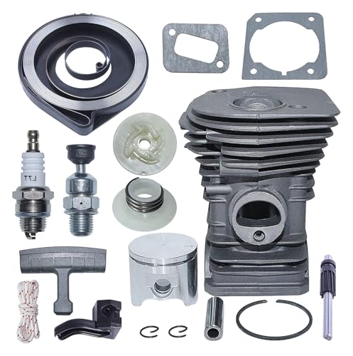 42mm Zylinder Kolben Kit Fit for 340 345 2141 2145 Kettensäge Teile Recoil Pulley Recoil Frühling Öl von RSIGAVEK
