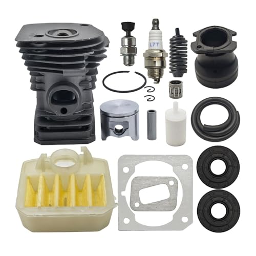 42mm Zylinderkolben-Luftfiltersatz PASSEND for 340 345 350 Kettensäge OEM 503870276, 537024002, 503907371, 503866301 von RSIGAVEK