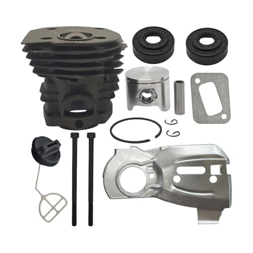 44mm Zylinderkolbenführungsplatte Öldeckeldichtungen Passend for 340 345 350 Kettensägen-Motorende-Umbauteile von RSIGAVEK